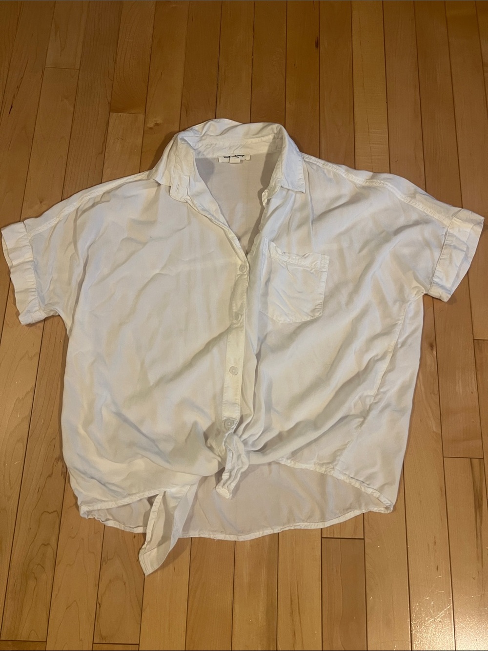 Beach lunch lounge Size Small White Tie Blouse